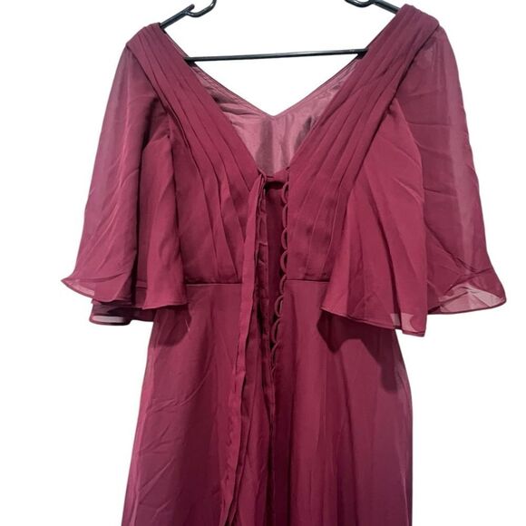 Lavetir Mother of the Bride or Bridesmaid Dress - Burgundy, Size 4, NWT - Picture 9 of 14